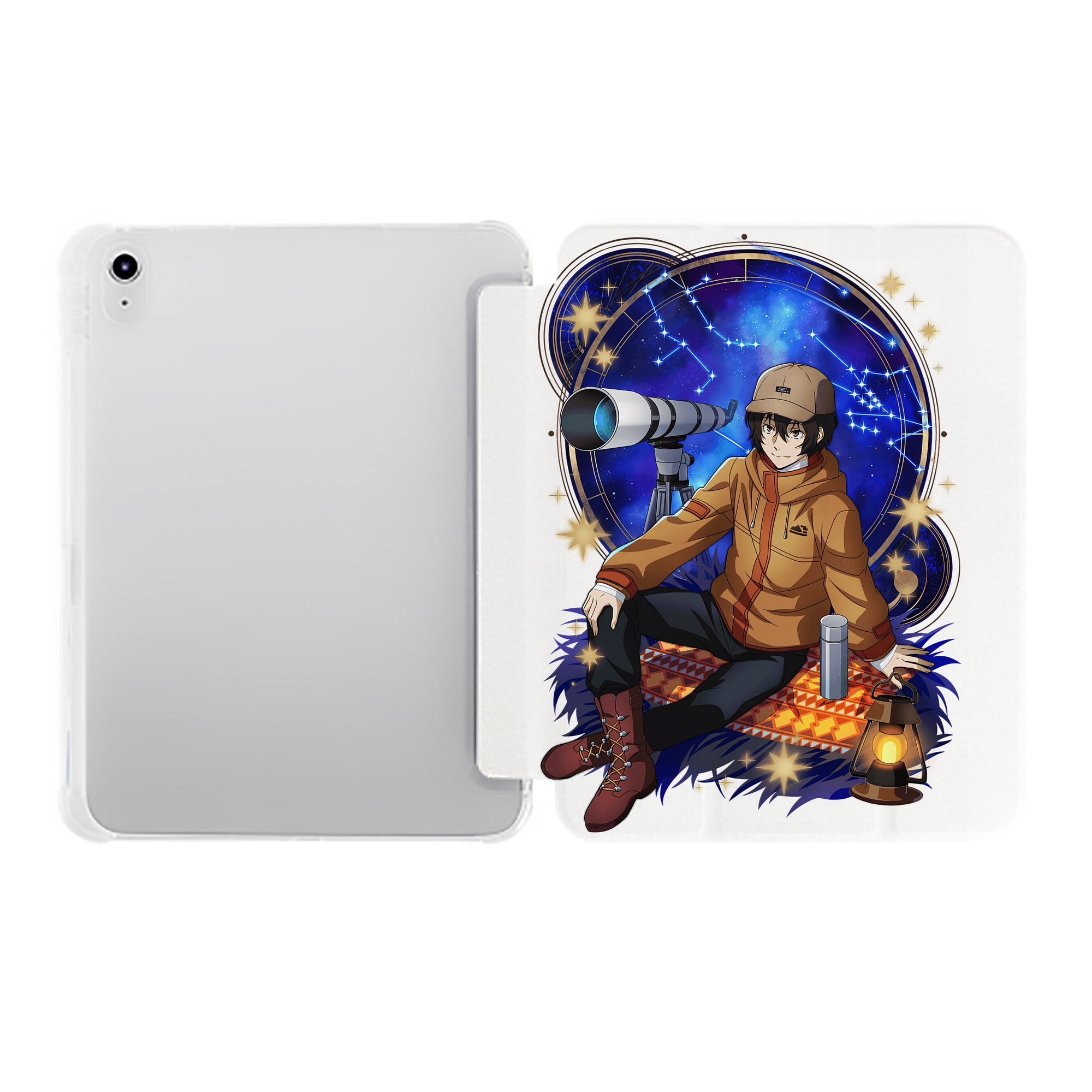 （画像用） 文豪ストレイドッグス Bungo Stray Dogs IPad ケース ペン収納付き 三つ折りスタンド PUレザー×シリコン 対応機種9.5/10.5/10.9インチ